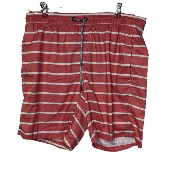 Maamgic Other - Maamgic Men's Trunk Shorts Swimwear Beach Striped Drawstring Pockets Medium